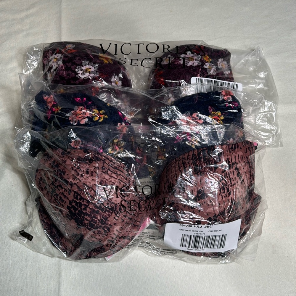 3 Victoria’s Secret PINK 36C - NWT!